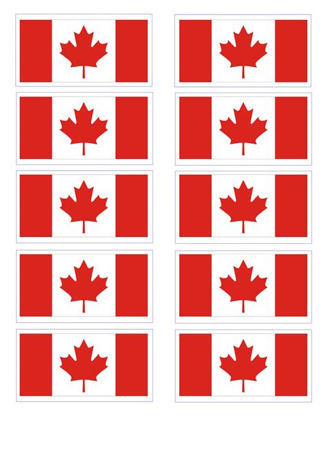 Canadian Flag Templates At