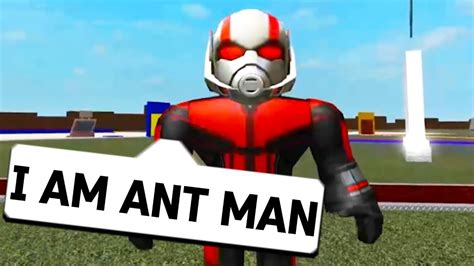 Becoming Ant Man In Roblox Roblox Super Hero Tycoon Youtube