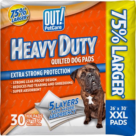 Out Petcare Heavy Duty Xxl Dog Pads Absorbent Pet Training And Puppy