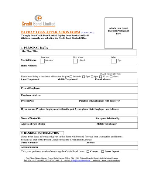 Printable Loan Form Printable Forms Free Online