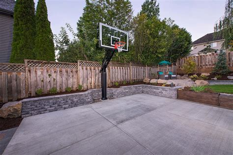 Paver Basketball Court Paradise Restored Landscaping