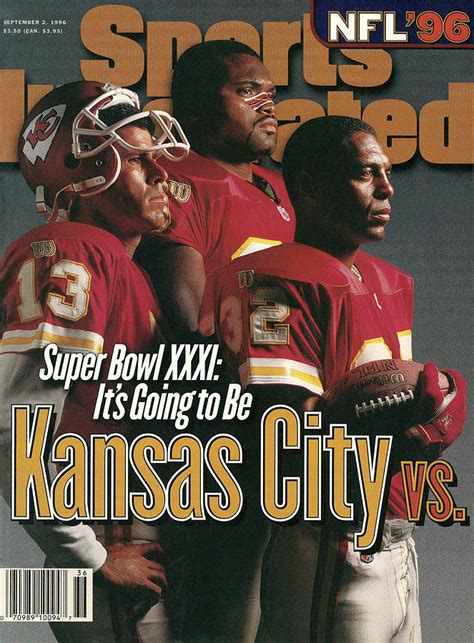 Kansas City Chiefs 1996 Nfl Football Preview Issue Sports Illustrated Cover Photograph By
