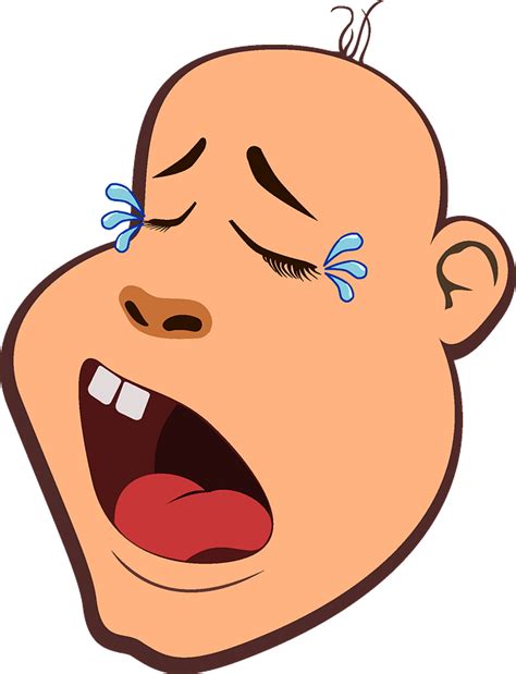 Crying Baby Face Clipart