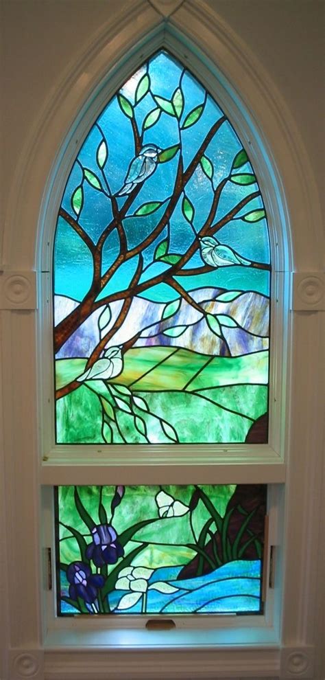 Custom Stained Glassbevel Window By Krysia Designs