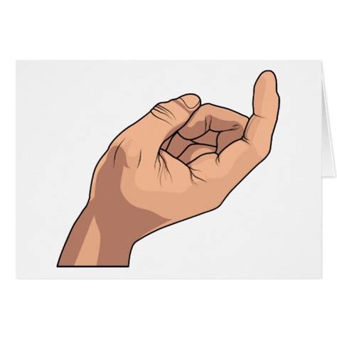 Come Here Hand Sign Gesture Greeting Card Zazzle