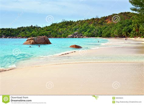 Seychelles Islands Praslin Anse Lazio Editorial Stock Image Image