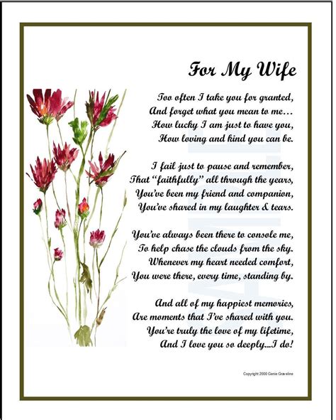 This Beautiful Poem For Your Wife Will Touch Her Heart In A Profound And Meaningful Way It