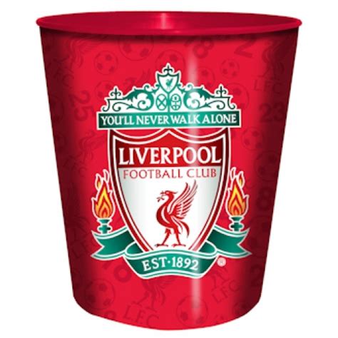 Liverpool Fc Football Waste Bin Official 5021703666060