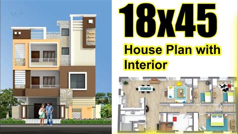 810 Sq Ft House Plan With Interior And Elevation Also Car Parking Youtube