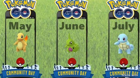 Community Day For Pokemon Go In May June And July Youtube