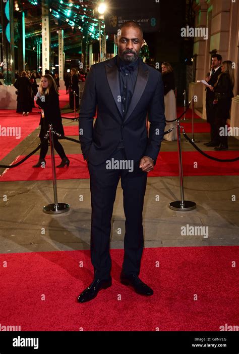 Idris Elba Attending The Ee British Academy Film Awards At The Royal