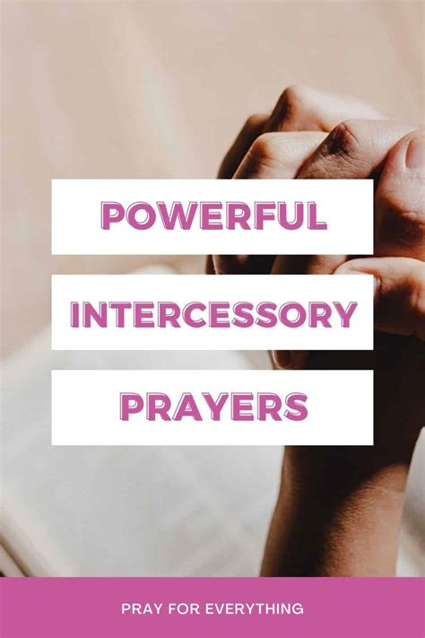 Powerful Intercessory Prayers