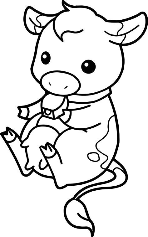Baby Cow Coloring Pages Printable Coloring Pages