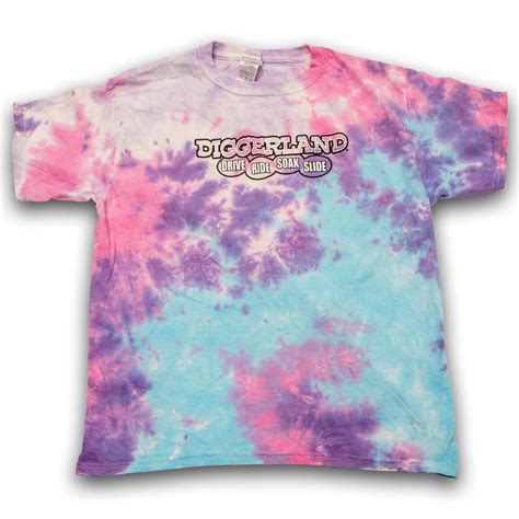 Diggerland Tie Dye T Shirt Cotton Candy Diggerland Usa