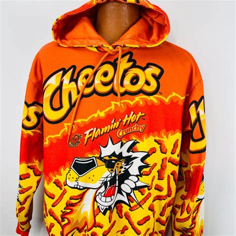 Flamin Hot Cheetos Chester Cheetah M Hoodie All Over Gem
