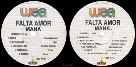 1990 Falta Amor Maná Rockronología