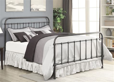Metal bed frames are easily adjustable and sustainable as well as affordable expense. Livingston Dark Bronze Queen Metal Bed from Coaster ...