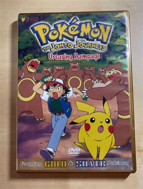 Pokemon Vol 51 The Johto Journeys Ursaring Rampage Dvd 2002 For