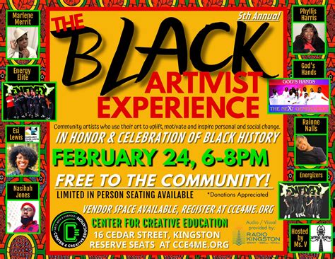 THE 5th ANNUAL BLACK ARTIVIST EXPERIENCE! | Kingston NY Happenings