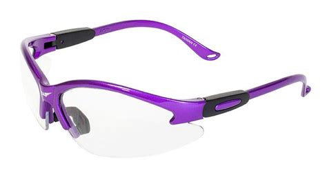 Global Vision Cougar Purple Safety Glasses With Clear Lenses Purple F Hivis365 By Northeast Sign