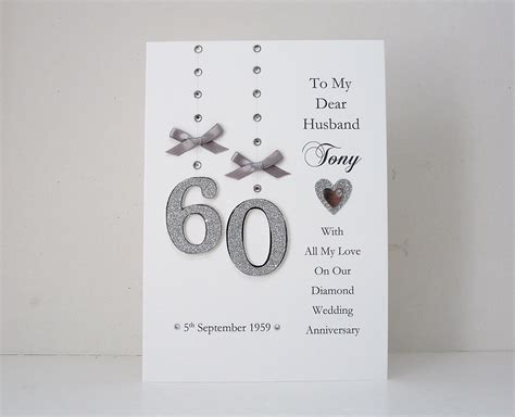 Diamond 60th Wedding Anniversary Card Ubicaciondepersonascdmxgobmx