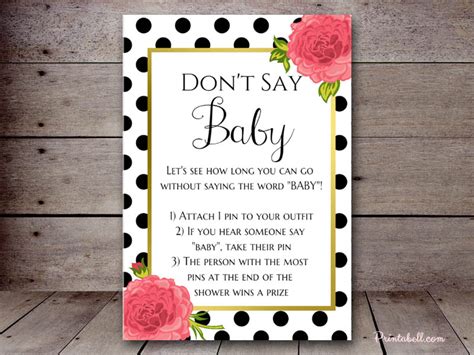 Dont Say Baby Printabell Create