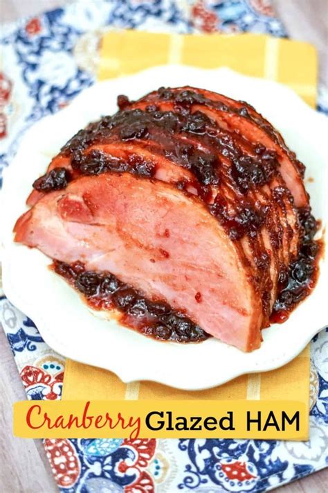 Easy Cranberry Ham Glaze Recipe Traditional Christmas Dinner Idea