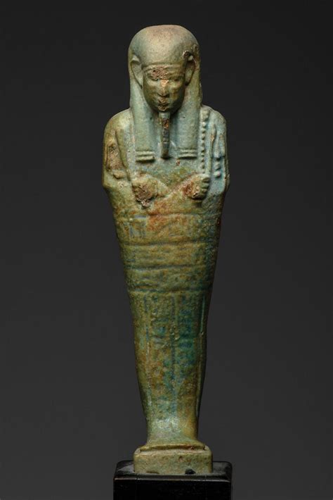 ANCIENT Egyptian Faience Ushabti Late Period, ca. 700-30 B.C