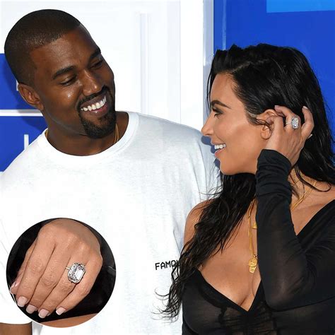 Kim Kardashians First Engagement Ring From Kanye West Get The Look Vlrengbr