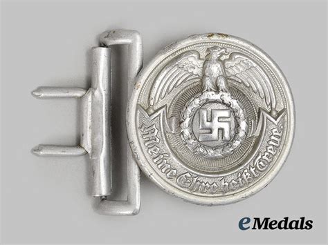 Germany Ss A Waffen Ss Officers Belt Buckle By Overhoff And Cie Emedals