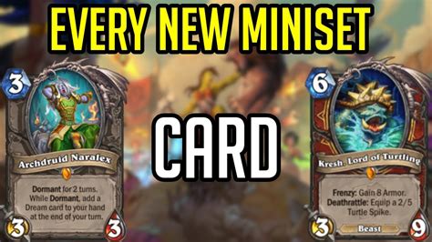 EVERY NEW MINISET CARD ANNOUNCED WAILING CAVERNS YouTube