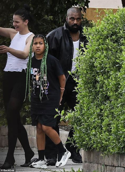 Kanye West Goes To Church With Wife Bianca Censori And Eldest Daughter North Daily Mail Online