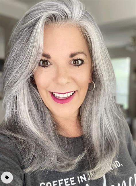 Grey Hair Old Grey Hair Over 50 Natural Gray Hair Long Gray Hair