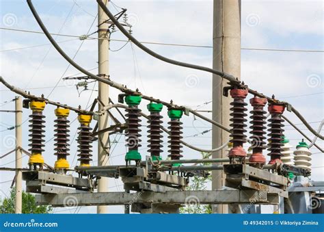 Substation Stock Image Image Of Isolator Disconnector 49342015