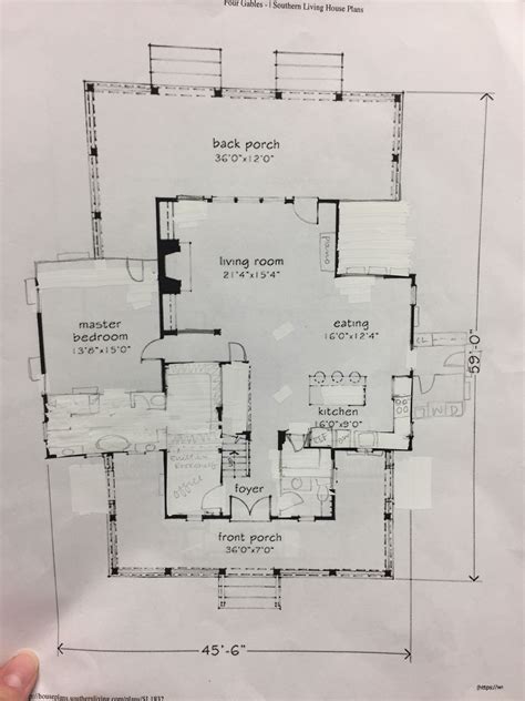 Four Gables Change Cottage Floor Plans Four Gables House Plan Gable
