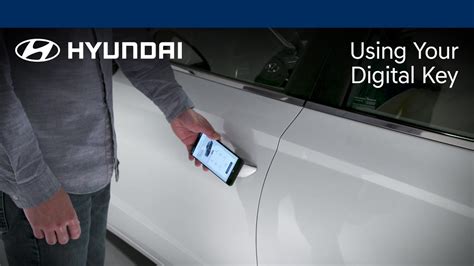 Using Your Digital Key Hyundai Youtube