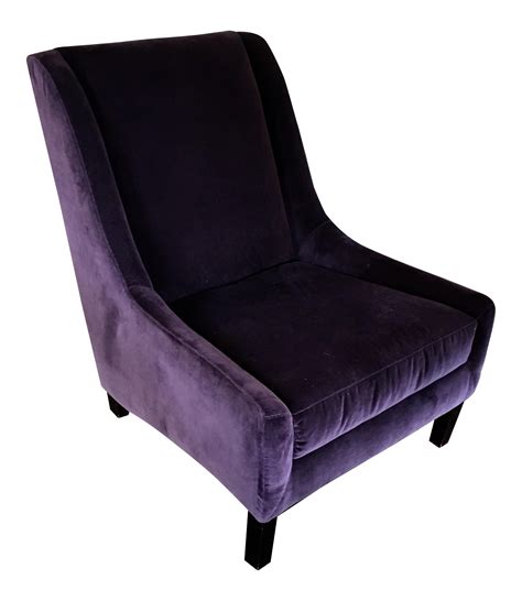 Velvet Royal Purple Chair Chairish