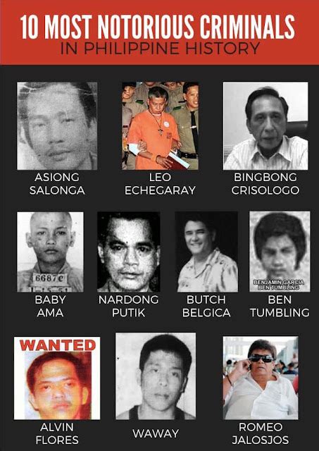 10 Most Notorious Criminals In Philippine History