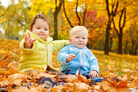 Autumn Kids Stock Photo Image Of Childhood Group Adorable 13312636