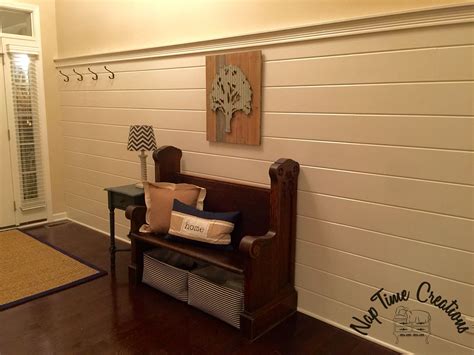 Shiplap Wall Made From Pine Car Siding Nap Time Creations