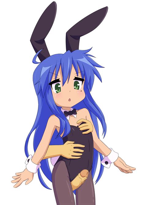 Not Call Izumi Konata Lucky Star Absurdres Highres Ahoge Blue