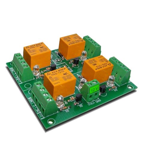 Relay Board 12v 4 Channels For Raspberry Pi Arduino Picavr
