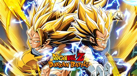 Dragon Ball Z Dokkan Battle Lr Ssj3 Goku And Ssj2 Vegeta Standby Skill