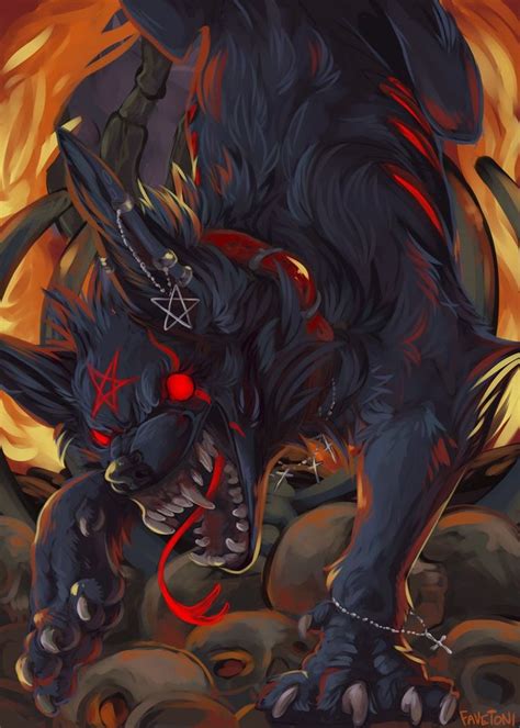 Forsaken On Deviantart With Images Demon Wolf Anime Wolf