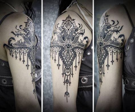 Gothic Shoulder Tattoo Tattoos Pinterest Thigh Tat Nice And In Love