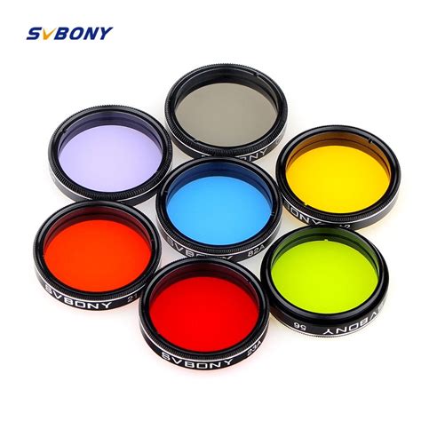 Svbony 125 Moon Filtercpl Filterfive Color Filter Kit For Enhance