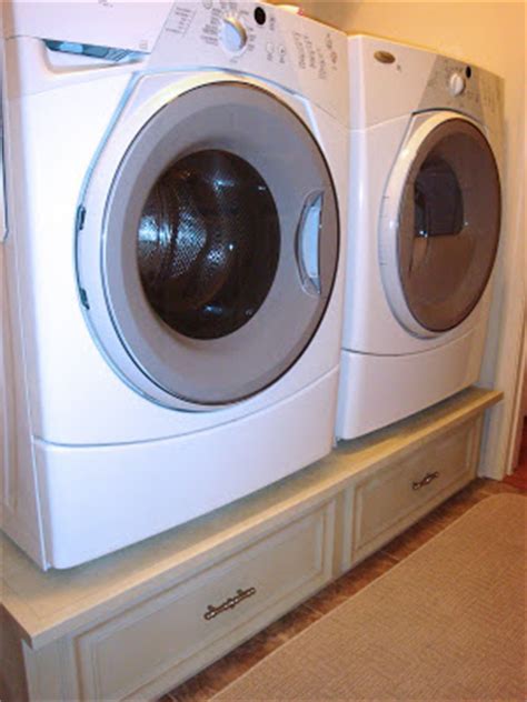 Also includes storage for baskets. The Penny Parlor: DIY Washer Dryer Pedestal: A Laundry ...