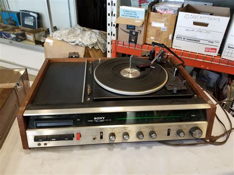 Sony Hp 219 Solid State Music System W 8 Track And Record Player
