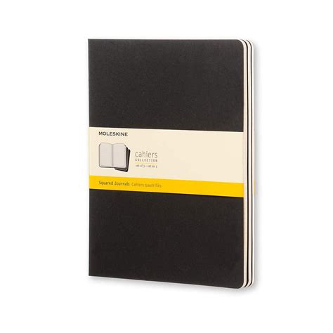 Moleskine Cahiers Collection Xl Black Soft Cover Squared Penworld