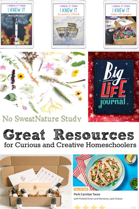 Great Resources For Curious And Creative Homeschoolers Creative